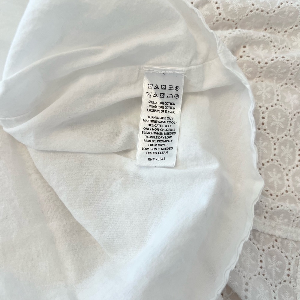 BEAUTIFUL Joie White Eyelet Spaghetti Strap Dress | Girls 5T - Picture 7 of 8